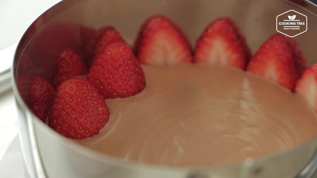 Chocolate strawberry fraisier cake Recipe Cooking tree