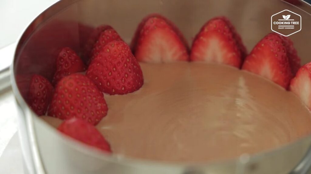 Chocolate strawberry fraisier cake Recipe Cooking tree