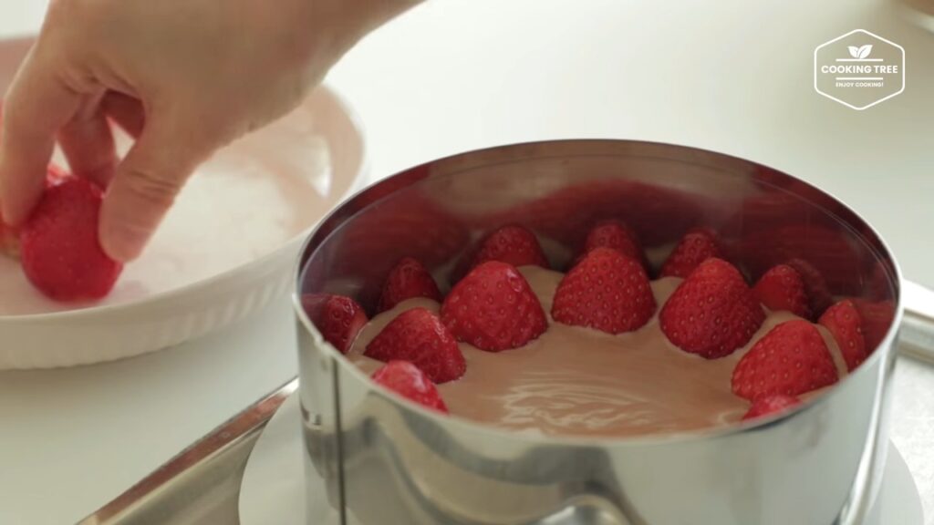Chocolate strawberry fraisier cake Recipe Cooking tree