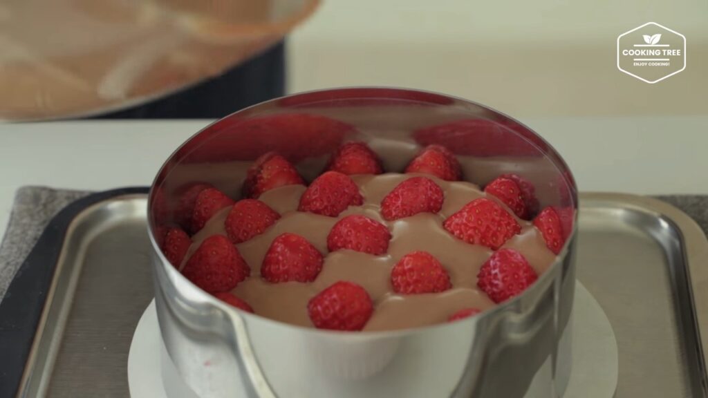 Chocolate strawberry fraisier cake Recipe Cooking tree