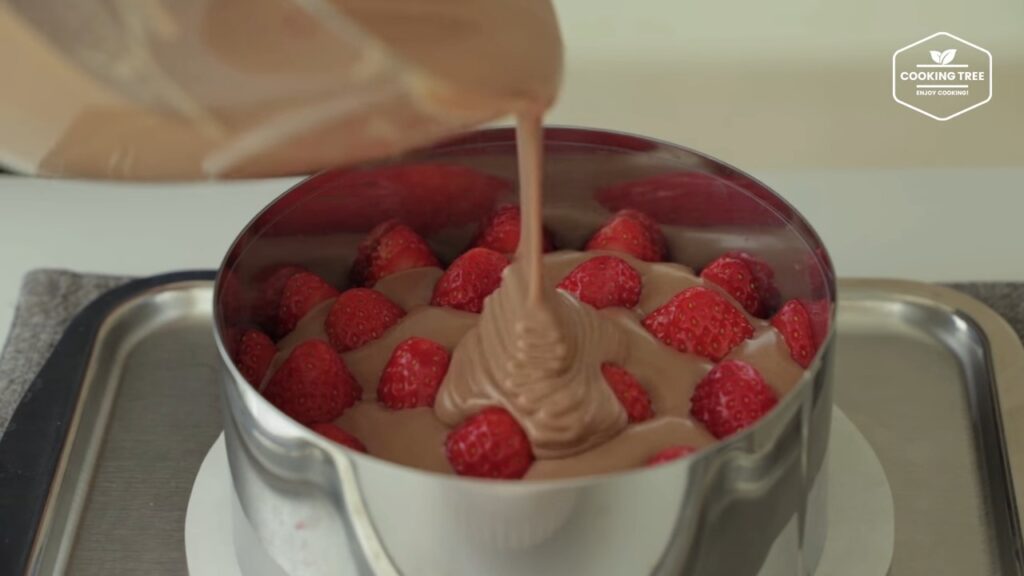 Chocolate strawberry fraisier cake Recipe Cooking tree