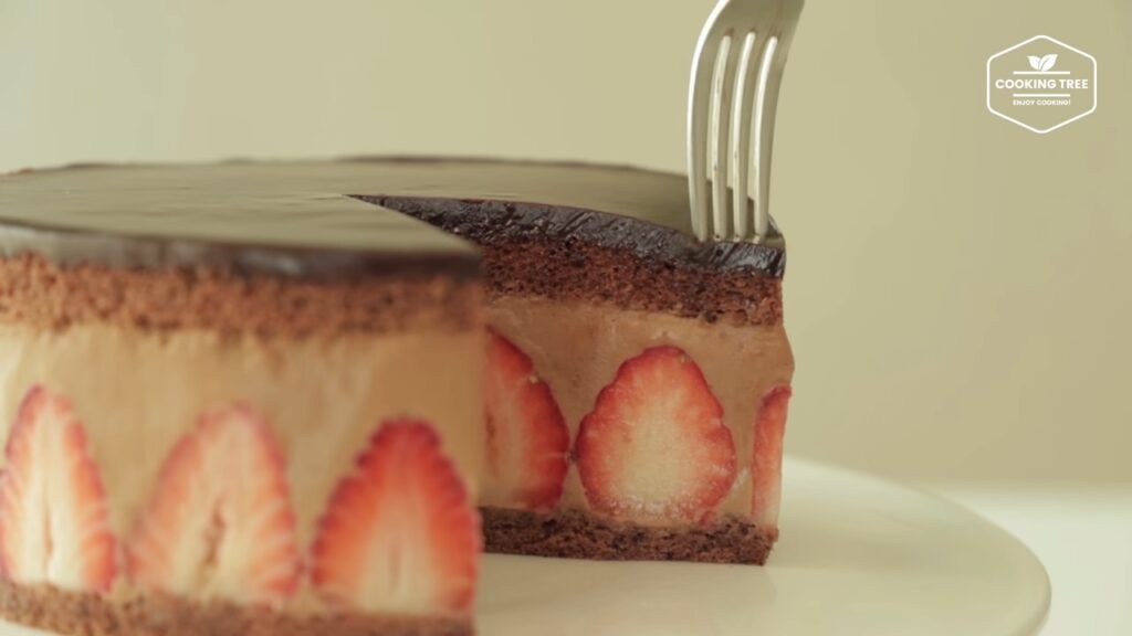 Chocolate strawberry fraisier cake Recipe Cooking tree