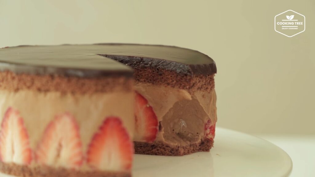 Chocolate strawberry fraisier cake Recipe Cooking tree