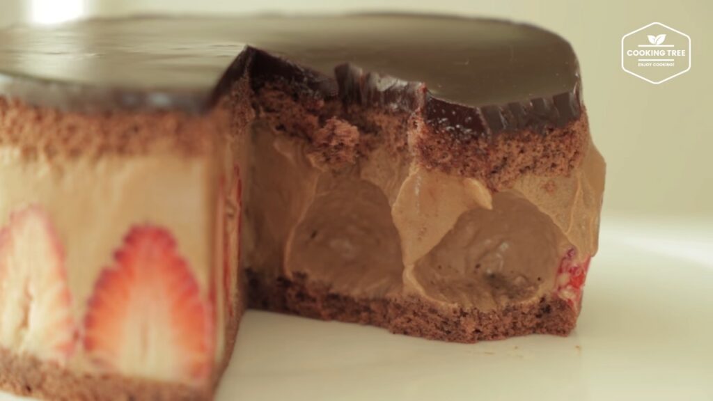 Chocolate strawberry fraisier cake Recipe Cooking tree