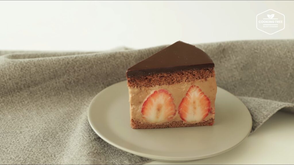 Chocolate strawberry fraisier cake Recipe Cooking tree