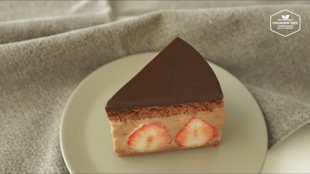 Chocolate strawberry fraisier cake Recipe Cooking tree