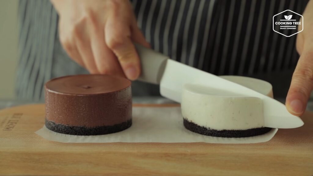 Chocolate vanilla double mousse cake Recipe Cooking tree
