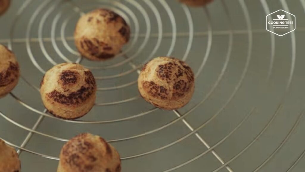 Cocoa meringue choux Cream puffs Recipe Cooking tree