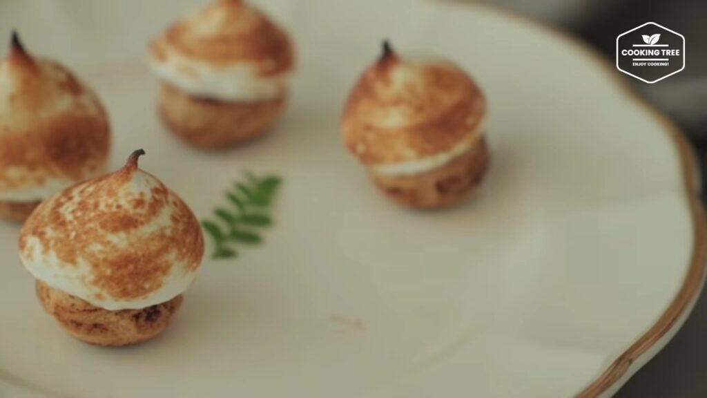 Cocoa meringue choux Cream puffs Recipe Cooking tree