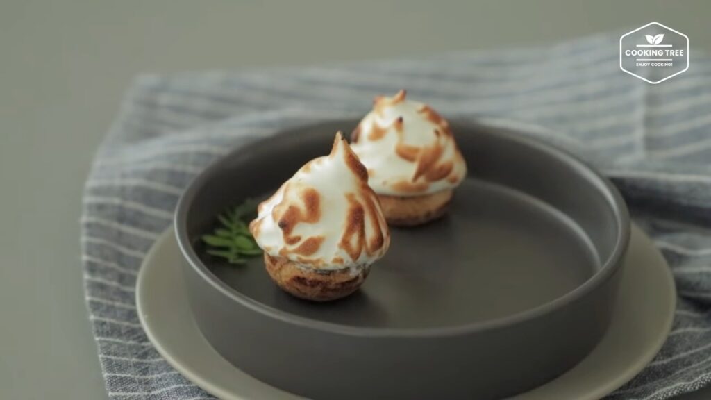 Cocoa meringue choux Cream puffs Recipe Cooking tree