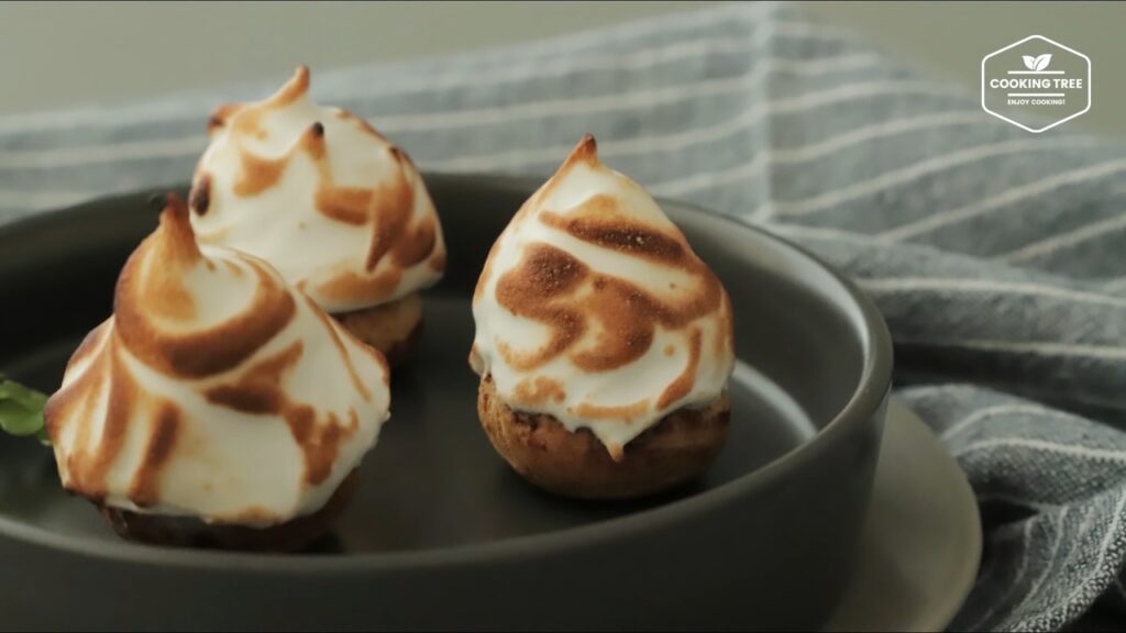 Cocoa meringue choux Cream puffs Recipe Cooking tree