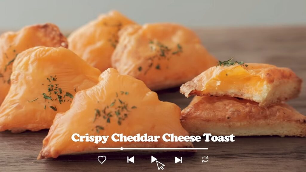 Crispy Cheddar Cheese Toast Recipe Cooking tree