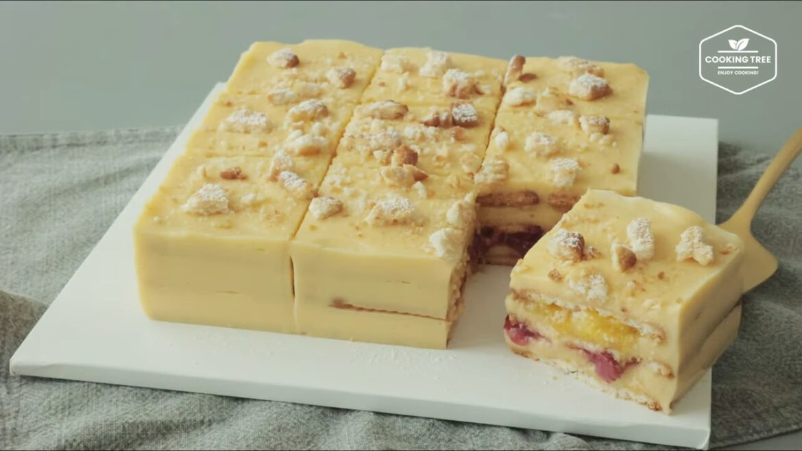 Fruit Custard Cake Recipe No Bake No Gelatin Cooking tree