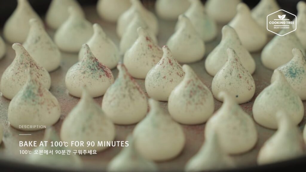 Glitter Meringue Cookies Recipe Cooking tree