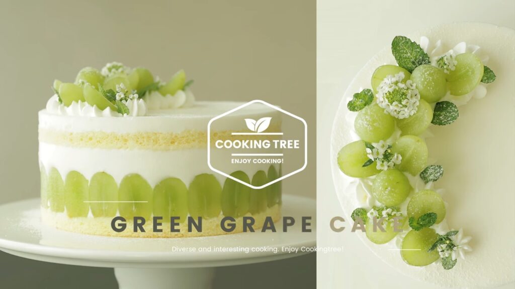 Green grape yogurt cream cake Recipe Cooking tree