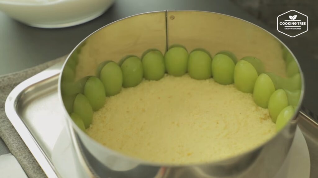 Green grape yogurt cream cake Recipe Cooking tree