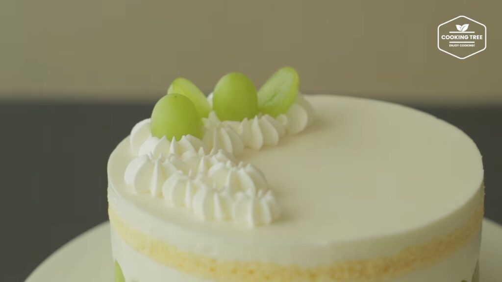 Green grape yogurt cream cake Recipe Cooking tree