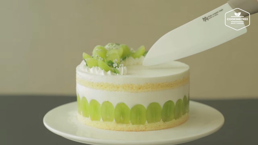 Green grape yogurt cream cake Recipe Cooking tree