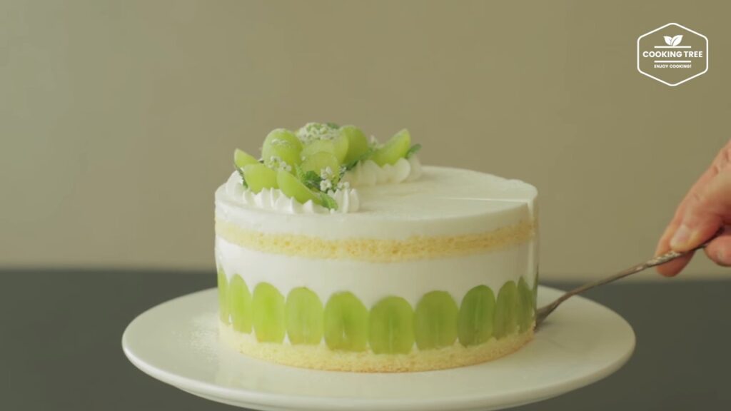 Green grape yogurt cream cake Recipe Cooking tree