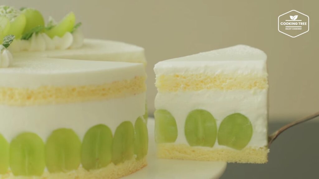 Green grape yogurt cream cake Recipe Cooking tree