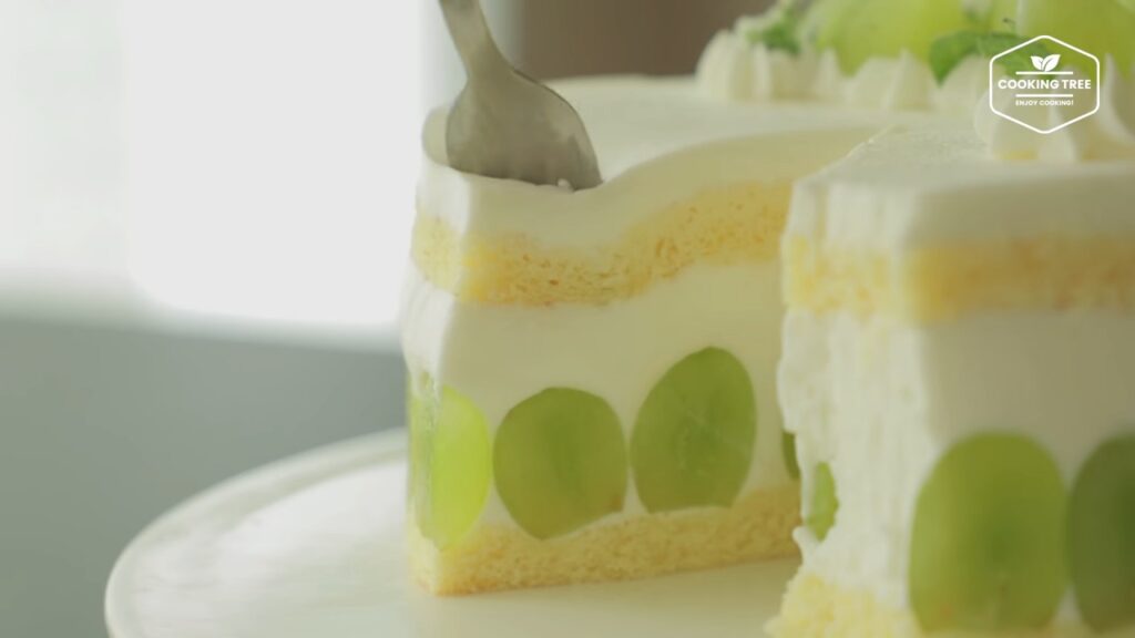 Green grape yogurt cream cake Recipe Cooking tree