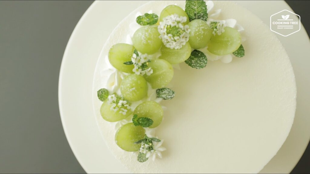 Green grape yogurt cream cake Recipe Cooking tree