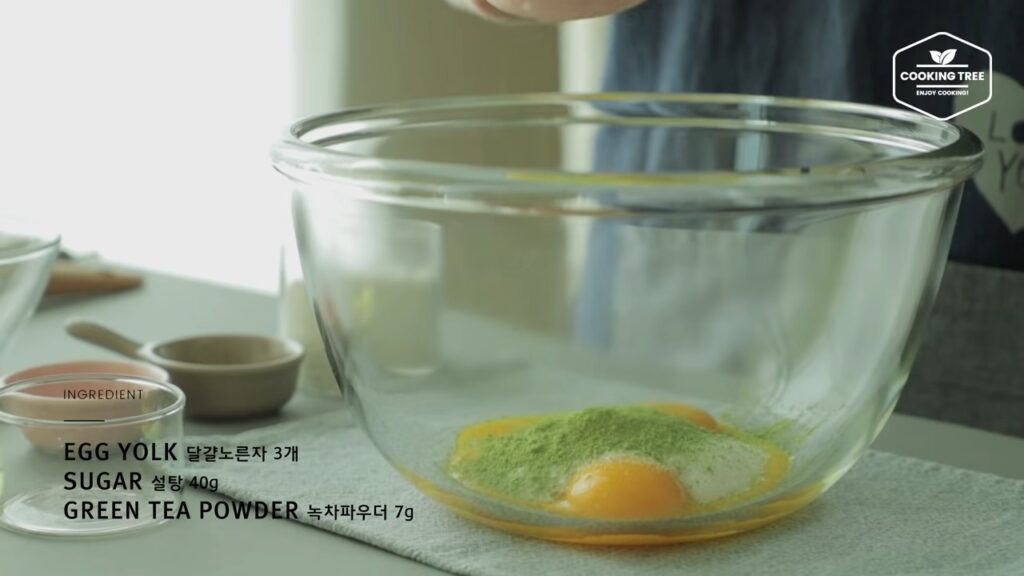 Green tea Matcha chiffon cake sandwich Recipe Cooking tree