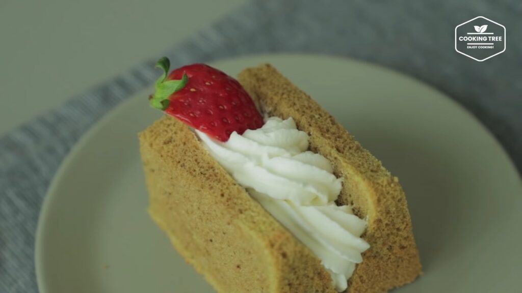 Green tea Matcha chiffon cake sandwich Recipe Cooking tree