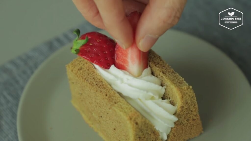 Green tea Matcha chiffon cake sandwich Recipe Cooking tree