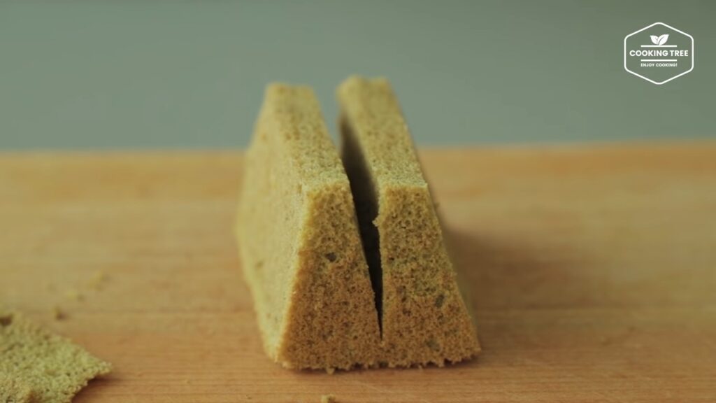 Green tea Matcha chiffon cake sandwich Recipe Cooking tree