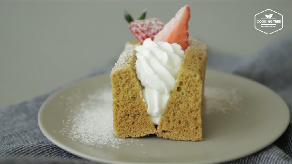 Green tea Matcha chiffon cake sandwich Recipe Cooking tree