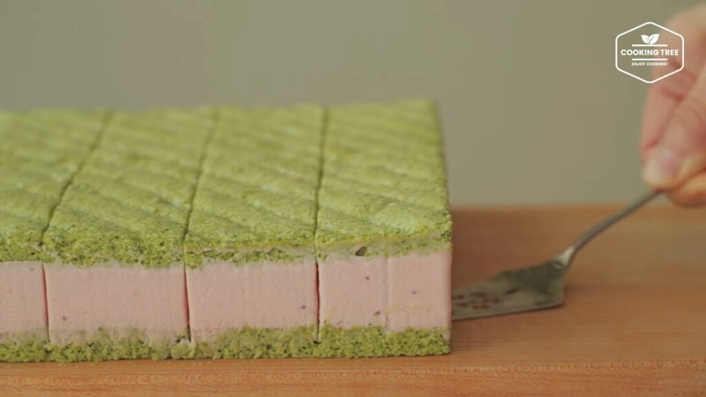 Green tea strawberry mousse cake Recipe Cooking tree