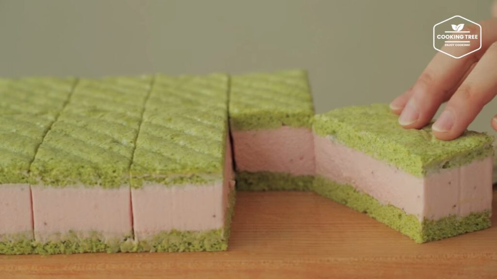 Green tea strawberry mousse cake Recipe Cooking tree