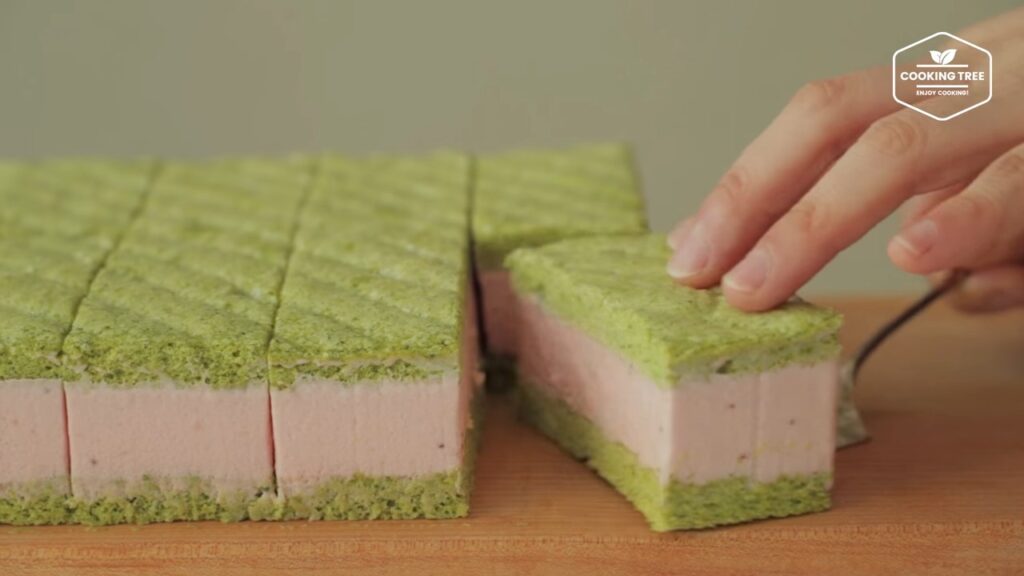 Green tea strawberry mousse cake Recipe Cooking tree