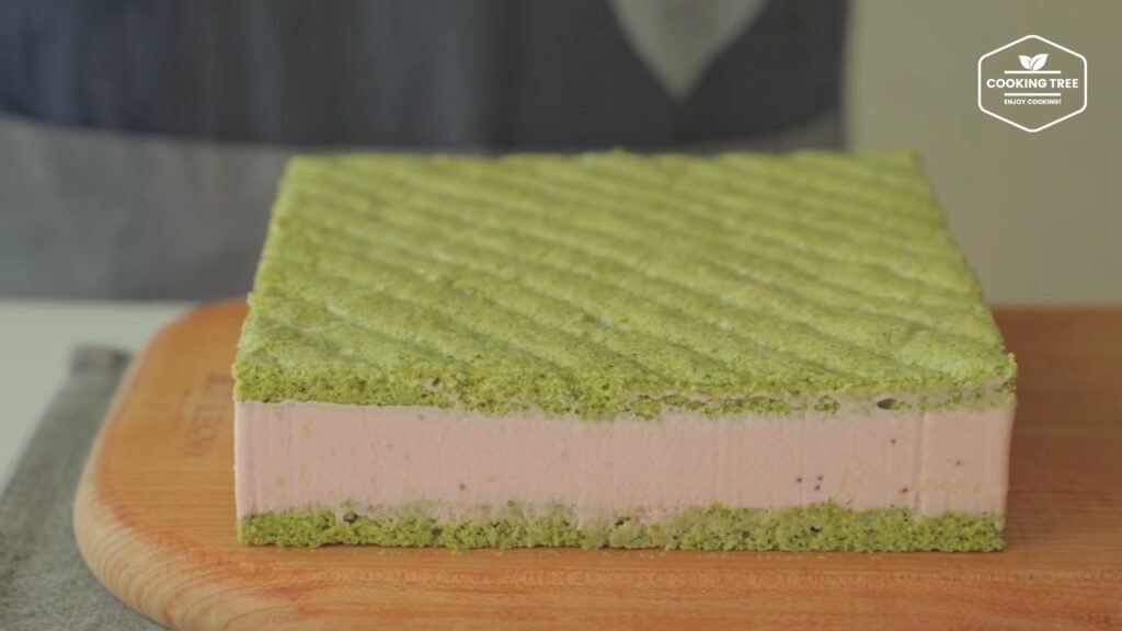 Green tea strawberry mousse cake Recipe Cooking tree