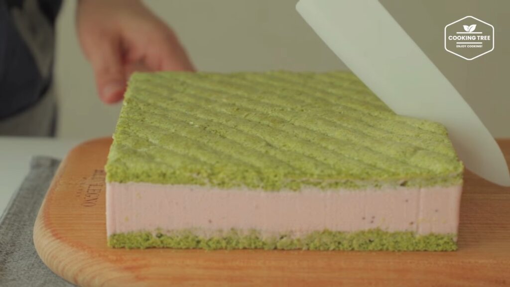 Green tea strawberry mousse cake Recipe Cooking tree