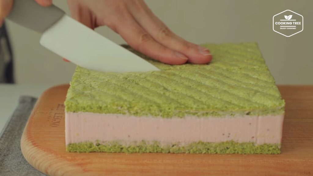 Green tea strawberry mousse cake Recipe Cooking tree