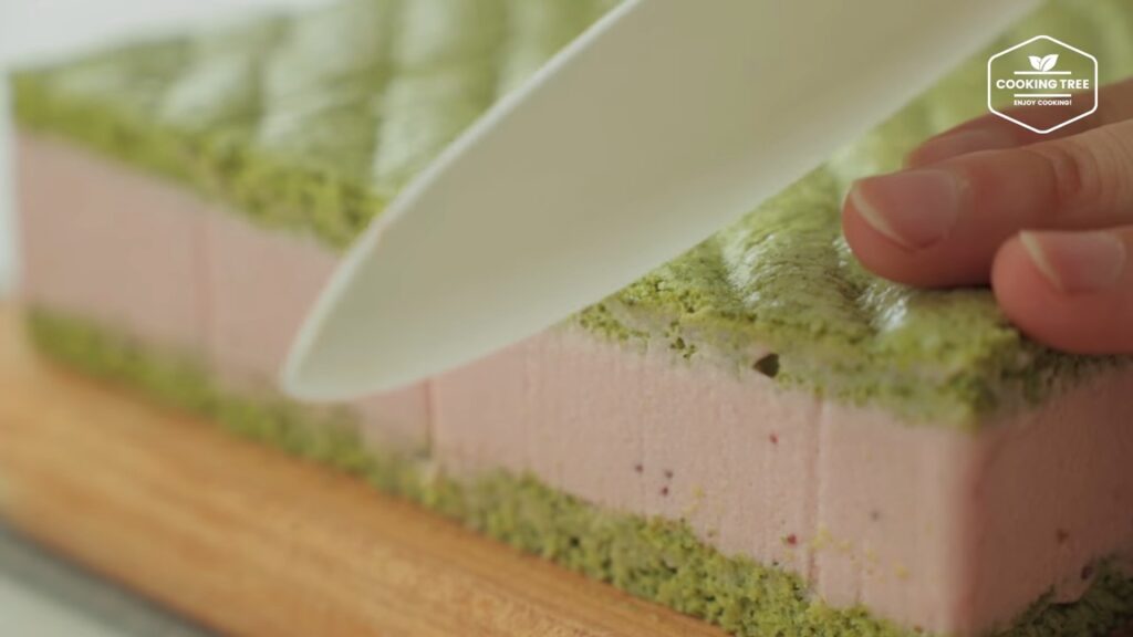 Green tea strawberry mousse cake Recipe Cooking tree