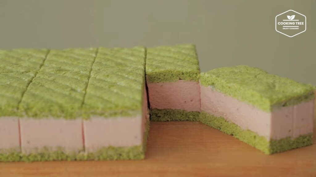 Green tea strawberry mousse cake Recipe Cooking tree