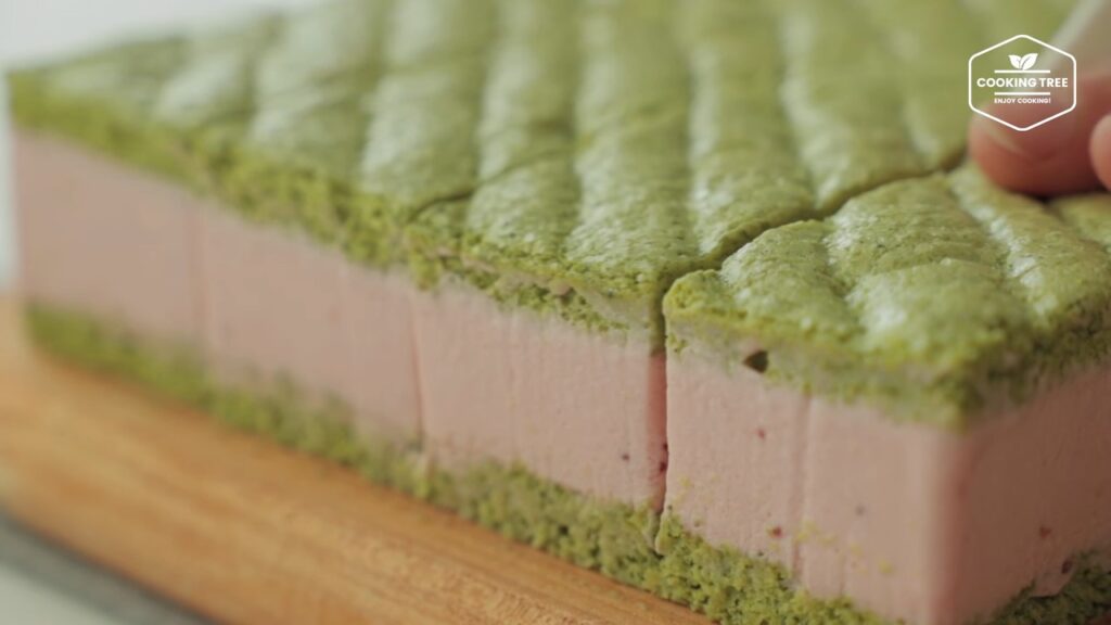 Green tea strawberry mousse cake Recipe Cooking tree