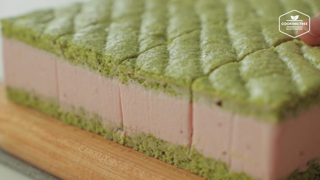 Green tea strawberry mousse cake Recipe Cooking tree