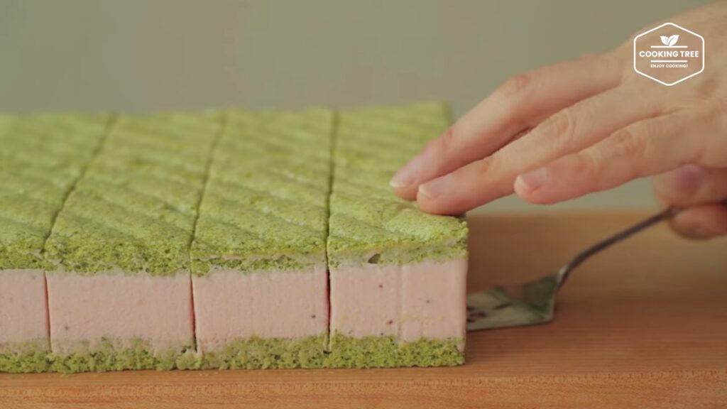 Green tea strawberry mousse cake Recipe Cooking tree