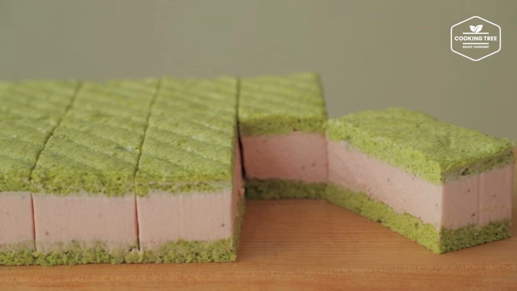 Green tea strawberry mousse cake Recipe Cooking tree