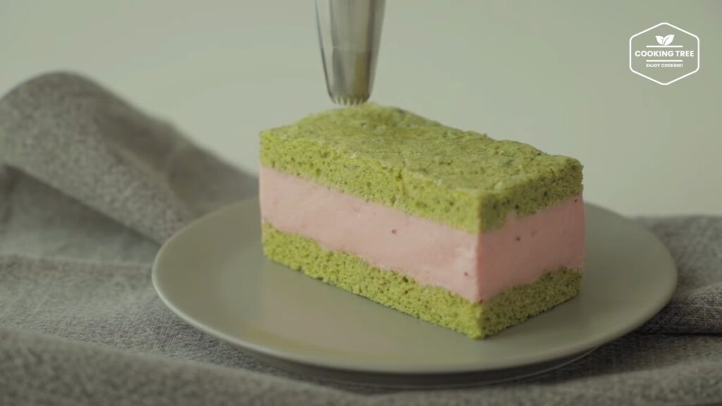 Green tea strawberry mousse cake Recipe Cooking tree