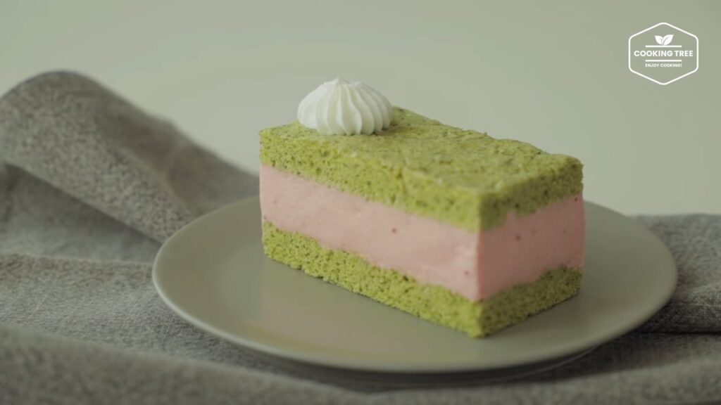 Green tea strawberry mousse cake Recipe Cooking tree