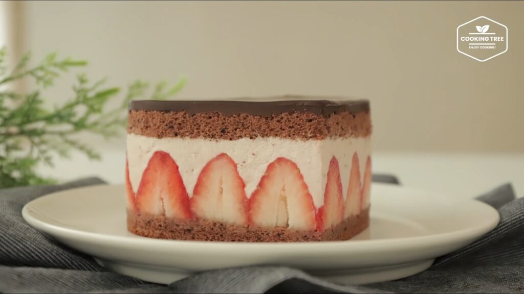 Heart strawberry chocolate cake Recipe Cooking tree