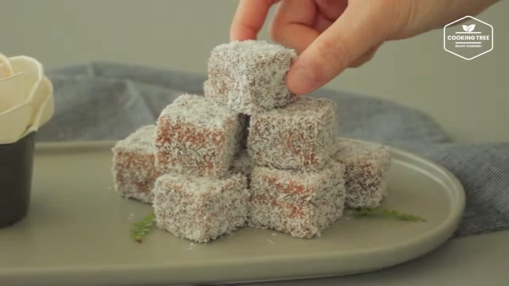 Lamington cake Recipe Cooking tree