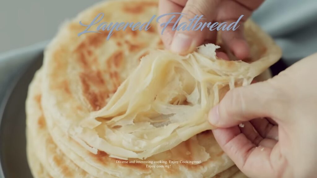 Layered Flatbread Paratha No yeast No oven Recipe Cooking tree