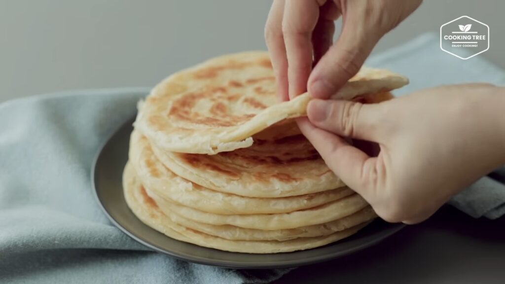 Layered Flatbread Paratha No yeast No oven Recipe Cooking tree