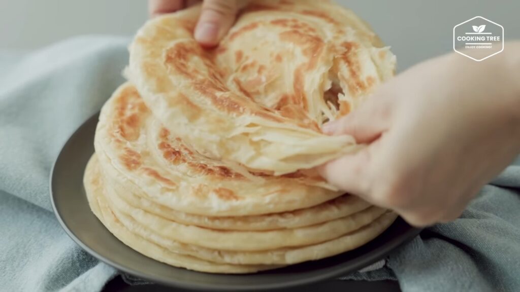 Layered Flatbread Paratha No yeast No oven Recipe Cooking tree